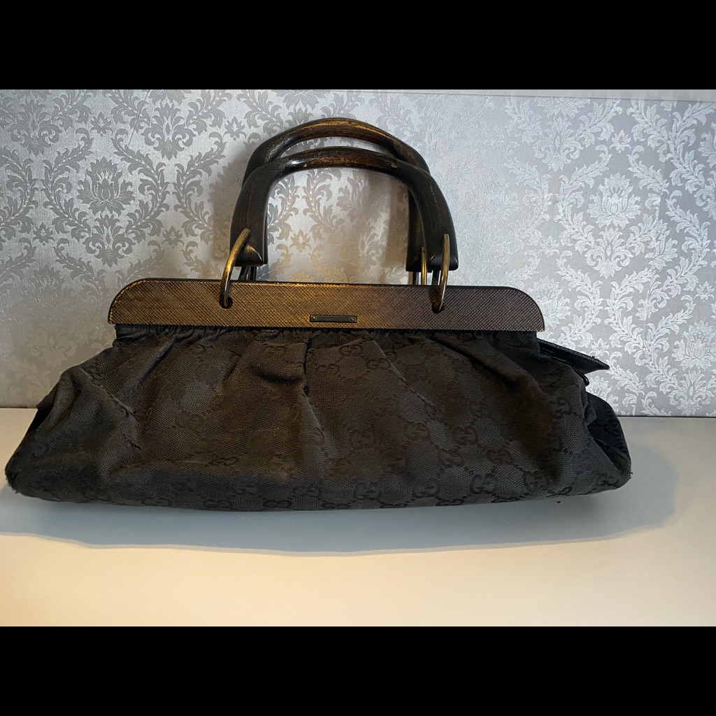 Authentic Gucci Wooden Handle Doctor Bag